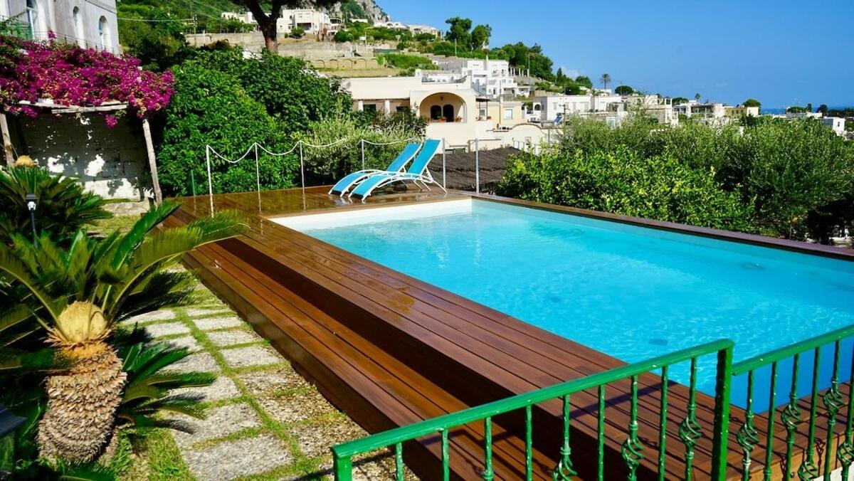 Villa Amalu Capri Piscina E Giardino ภายนอก รูปภาพ